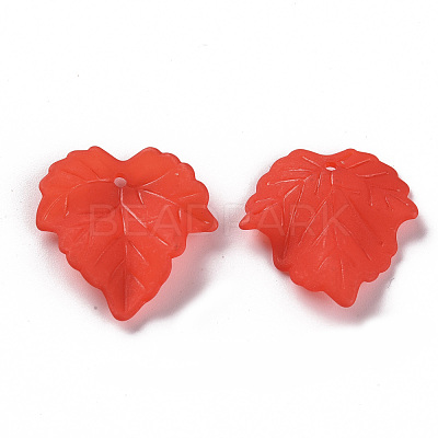 Autumn Theme Transparent Frosted Acrylic Pendants PAF002Y-12-1
