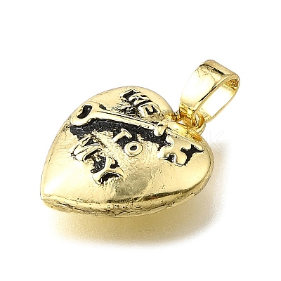 Brass Pendants KK-V007-011G-03-1