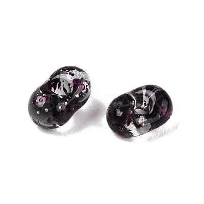 Picasso Spray Painted Glass Seed Beads SEED-T006-04-36-1