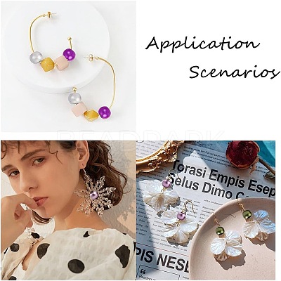 Matte Spray Painted Acrylic European Beads ACRP-NB0001-03-1