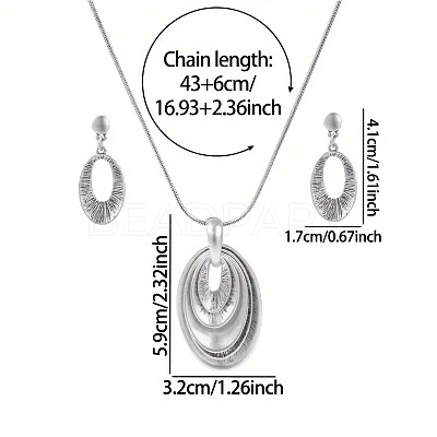 Zinc Alloy Jewelry Sets FS-WG7330E-01-1