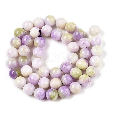 Dyed Natural White Jade Beads Strands G-T138-8mm-210-39-1