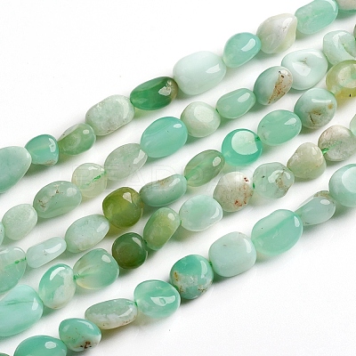 Natural Chrysoprase Beads Strands G-D0002-B21-1