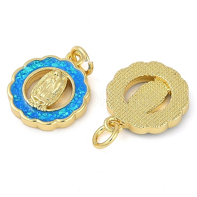 Rack Plating Brass Pendants KK-U032-20G-01-1