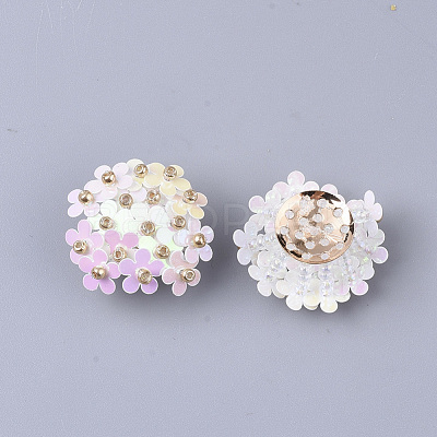 PVC Paillette Cabochons FIND-S321-01M-1