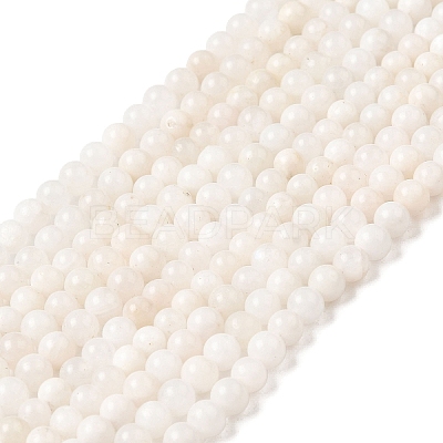 Nature Rainbow Moonstone Round Bead Strands G-M263-A-02AB-1