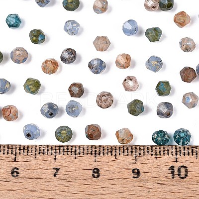 Picasso Baking Paint Glass Seed Beads SEED-N007-37M-1