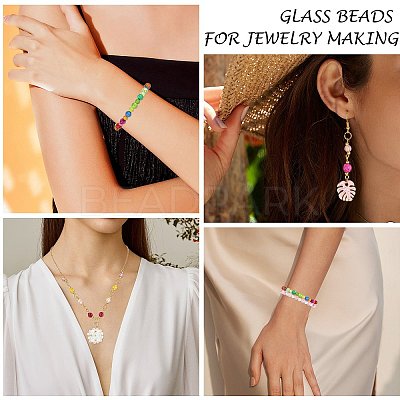 1500Pcs 15 Colors Transparent Acrylic Beads TACR-SZ0001-21B-1