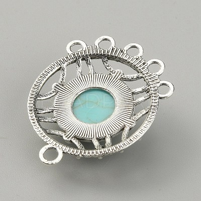 Synthetic Turquoise Chandelier Component Links FIND-TAC0011-49A-AS-1