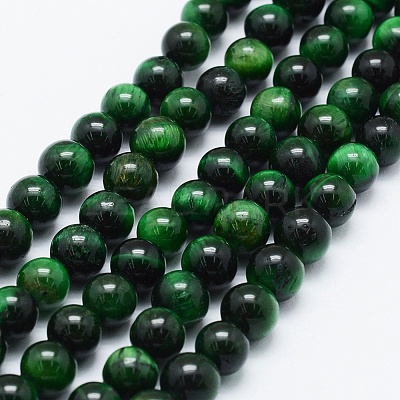 Natural Tiger Eye Beads Strands G-F561-6mm-B01-1