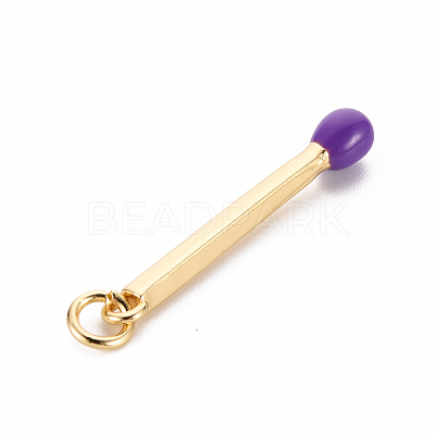 Brass Enamel Pendants KK-S362-032I-NR-1