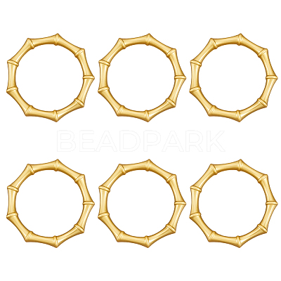 6Pcs Alloy Napkin Rings AJEW-CP0009-05G-1