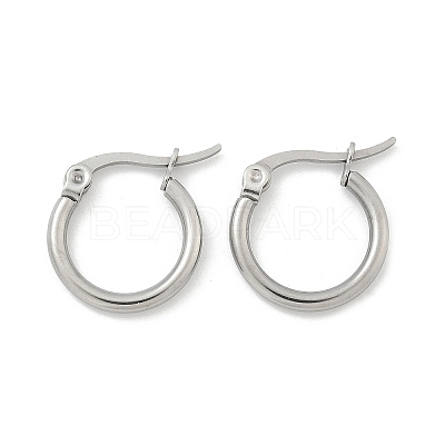 Tarnish Resistant 304 Stainless Steel Hoop Earrings EJEW-F105-12P-1