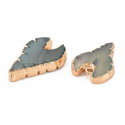 Natural Agate Pendants G-N326-122-1