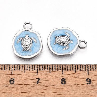 304 Stainless Steel Pendants STAS-N108-08B-P-1