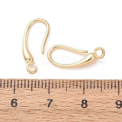 Brass Earring Hooks KK-G604-06G-1