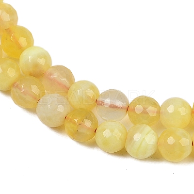 Natural Fire Crackle Agate Bead Strands G-K166-07F-6mm-07-1