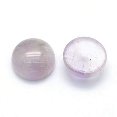 Natural Amethyst Cabochons G-P393-R56-12mm-1