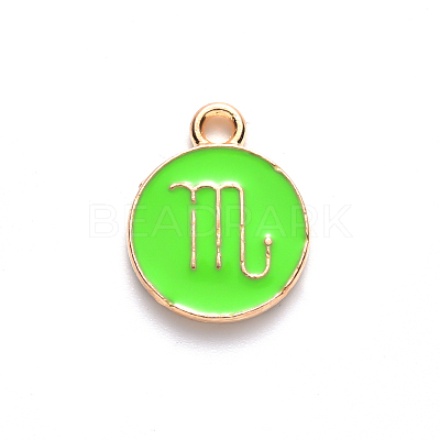 Alloy Enamel Pendants LS-ENAM-S124-01B-06L-1