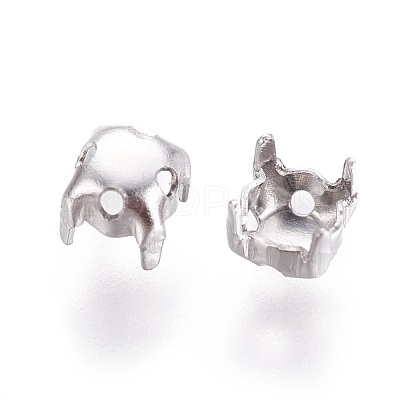 Non-Tarnish 316 Stainless Steel Sew on Prong Settings X-STAS-I118-05P-01-1