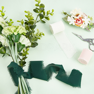 3 Rolls 3 Colors Polyester Ribbon OCOR-GF0001-68-1