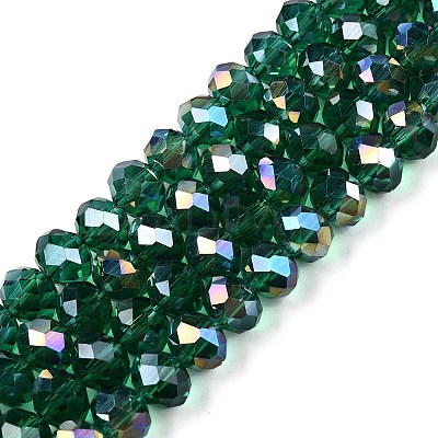 Electroplate Glass Beads Strands LS-EGLA-A044-T8mm-B18-1