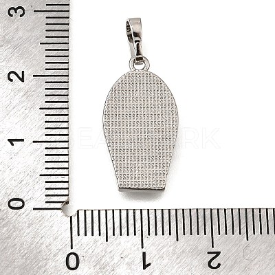 Brass Shell Pendants KK-D328-01P-E-1