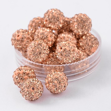 Pave Disco Ball Beads LS-RB-H258-10MM-362-1