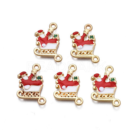 Rack Plating Alloy Enamel Pendants LS-X-ENAM-N055-127-1