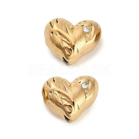 304 Stainless Steel Rhinestone Bead STAS-U047-06G-1