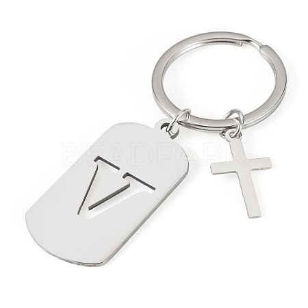 1Pc Stainless Steel Keychains KEYC-TADJ0001-08V-1