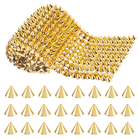 1 Yard 12-Row Resin Spike Stud Cone Flatback Punk Rock Trim Mesh Bead Craft FIND-TA0006-73B-1