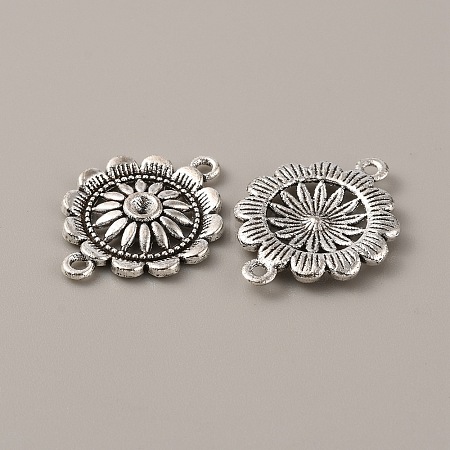 Tibetan Style Alloy Connector Rhinestone Settings FIND-CJC0016-20AS-1