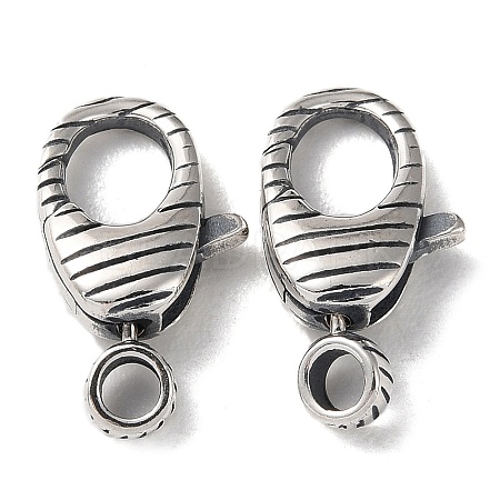925 Thailand Sterling Silver Lobster Claw Clasps STER-D003-35AS-1