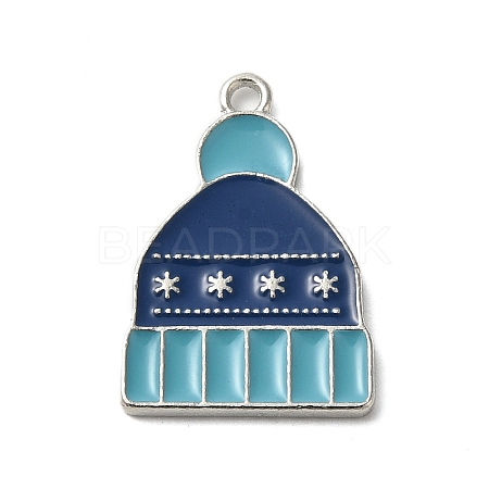 Winter Theme Alloy Enamel Pendants ENAM-M002-05J-P-1