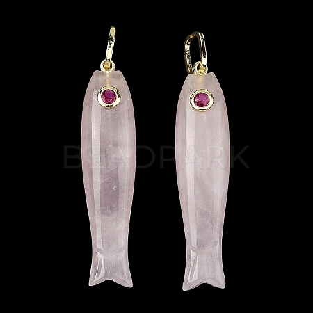 Natural Rose Quartz Carved Pendants GG-CBA8D06-01G-01-1