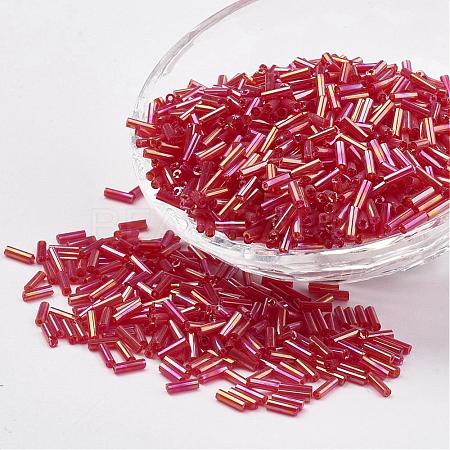 Glass Bugle Beads SEED-E001-6mm-165-1