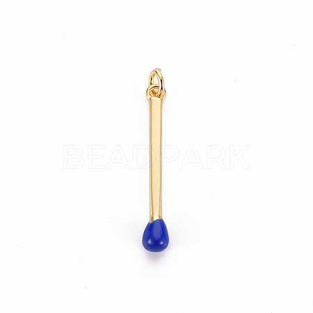 Brass Enamel Pendants X-KK-S362-032A-NR-1