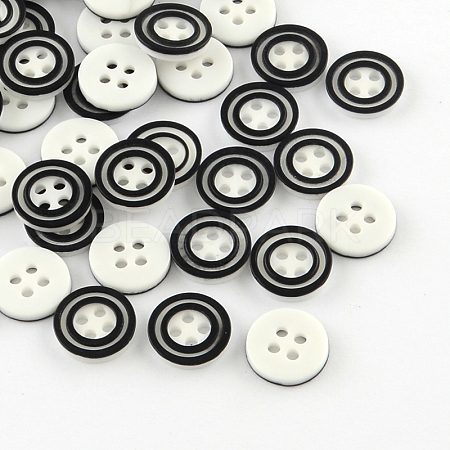 4-Hole Plastic Buttons BUTT-R034-030-1
