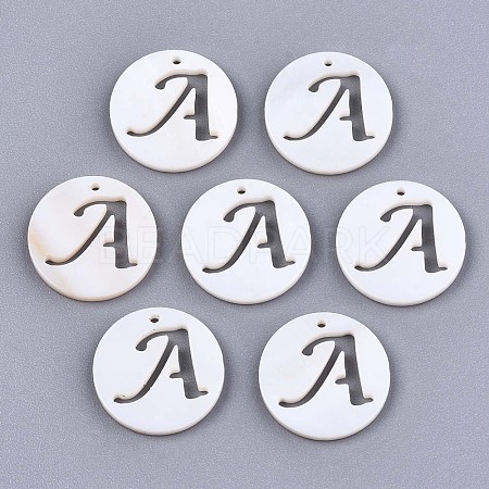 Natural Freshwater Shell Charms X-SHEL-S276-119A-1