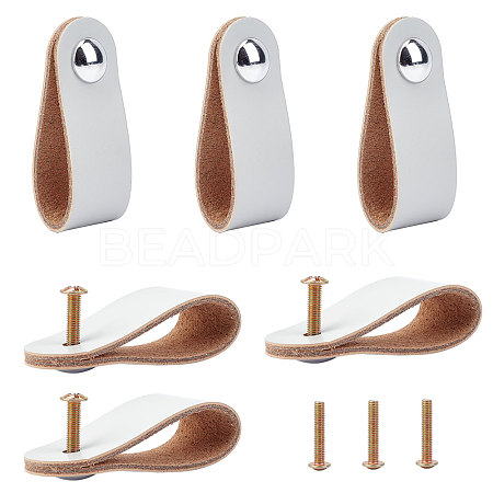 PU Leather Door Handles FIND-WH0052-53A-1