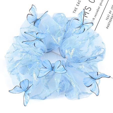 Butterfly Satin Face Elastic Hair Accessories PW-WGC724A-03-1