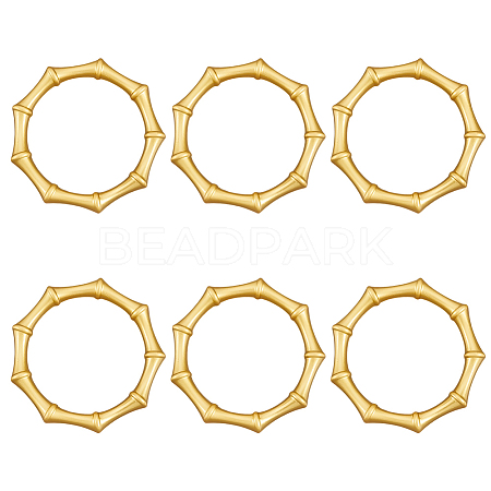 6Pcs Alloy Napkin Rings AJEW-CP0009-05G-1