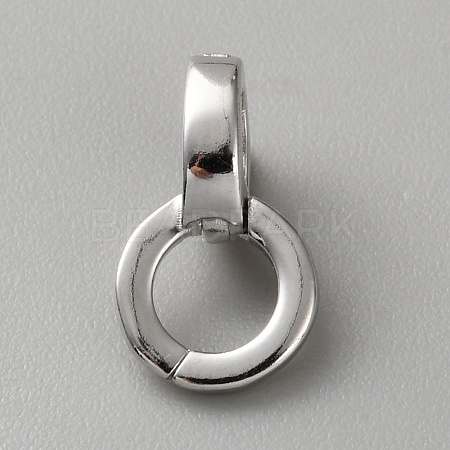 925 Sterling Silver Tube Bails STER-WH0026-13P-1