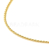 Rack Plating Brass Rope Chain Necklaces NJEW-K256-04G-2