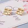 Brass Stud Earring Findings KK-TA0007-13G-13