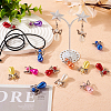 Angel Acrylic Imitation Pearl Pendants PALLOY-TAC0047-6