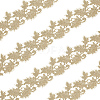Olycraft 5 Yards Vintage Metallic Gold Polyester Lace Trim OCOR-OC0001-32-1