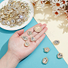 40Pcs 8 Styles Alloy Rhinestone Pendants ALRI-NB0001-19G-3