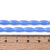 Opaque Glass Beads Strands X-GLAA-T028-15P-03-4